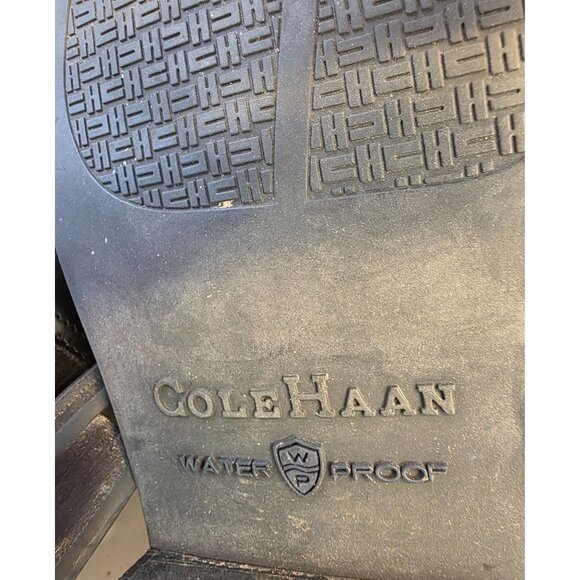 Cole Haan Mens Waterproof Chelsea Boots Shoe Sz 10.5M Black Leather Ankle Dress - Picture 14 of 14